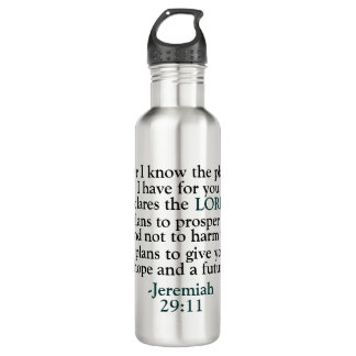 Bible Verse Jeremiah 29:11 710 Ml Water Bottle