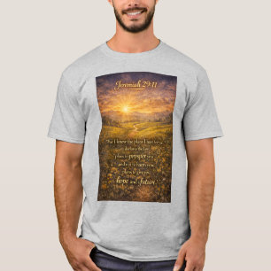 Bible Verse Jeremiah 29:11 Christian Men's Tee