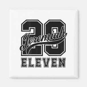 Bible Verse Jeremiah 29_11 Jersey Look Christian Magnet