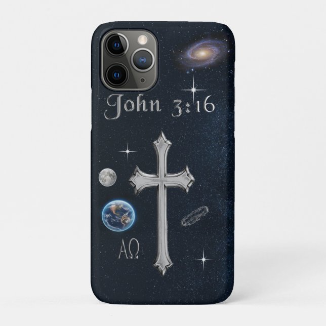 Bible Verse John 3:16 Case-Mate iPhone Case (Back)