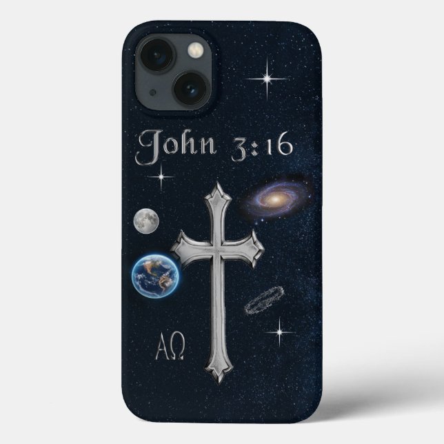 Bible Verse John 3:16 Case-Mate iPhone Case (Back)