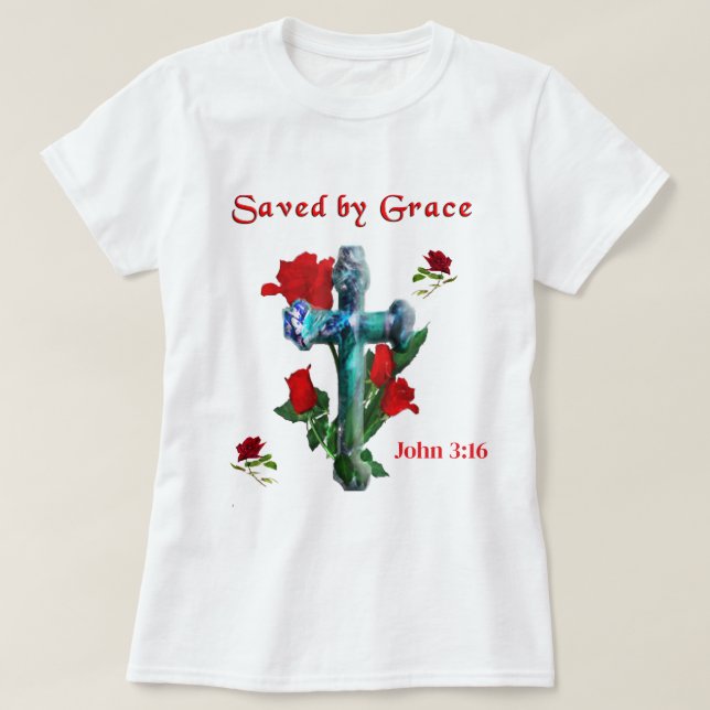 Bible Verse John 3:16 T-Shirt (Design Front)