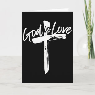 Bible Verse John 4_8 God Is Love Christian Faith  Card