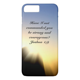 Bible Verse Joshua 1:9 Be Strong and Courageous Case-Mate iPhone Case