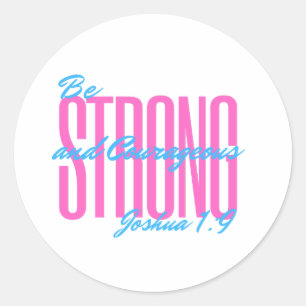 Bible Verse - Joshua 1:9 - Stickers & Labels