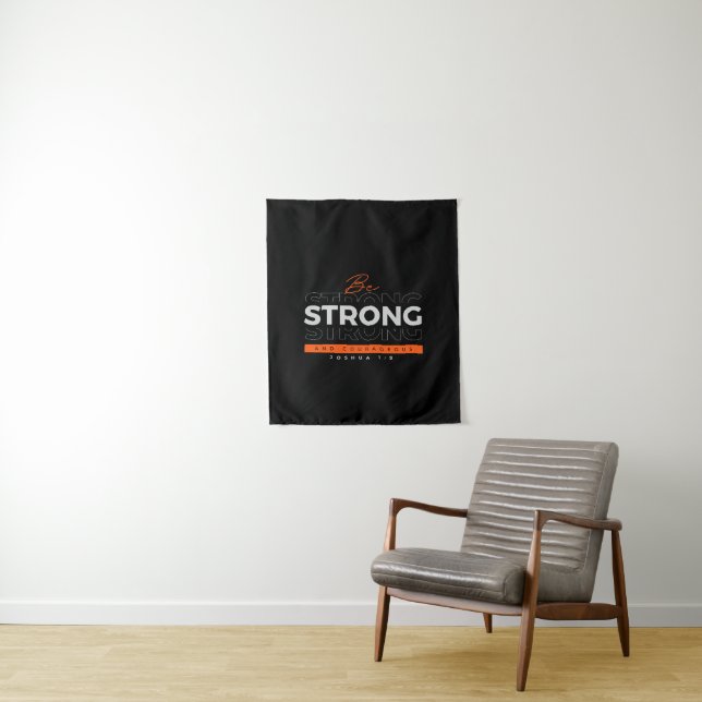 Bible verse Joshua 1:9 Tapestry (In Situ)