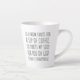 Bible Verse Latte Mug - Psalm 42