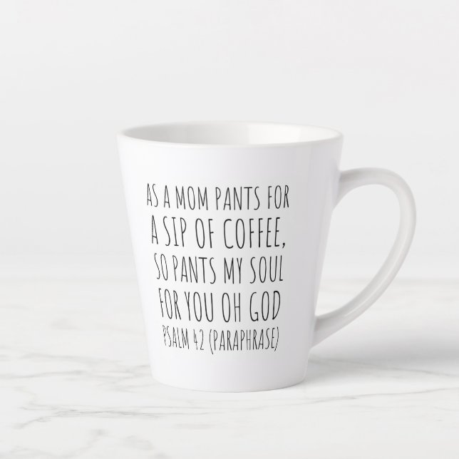 Bible Verse Latte Mug - Psalm 42 (Right)