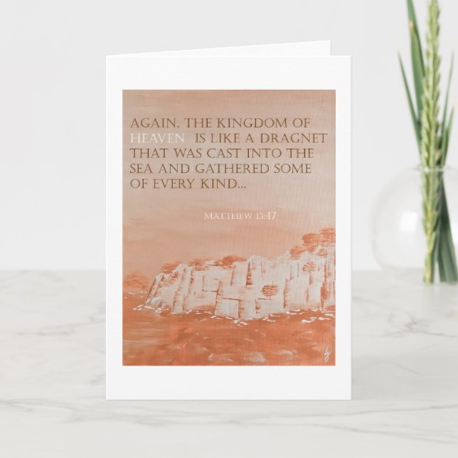 Bible Verse: Matthew 13:47 Pedagogygreetings Card (Front)