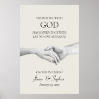 Bible Verse Matthew 19:6 - Wedding Christian Faith