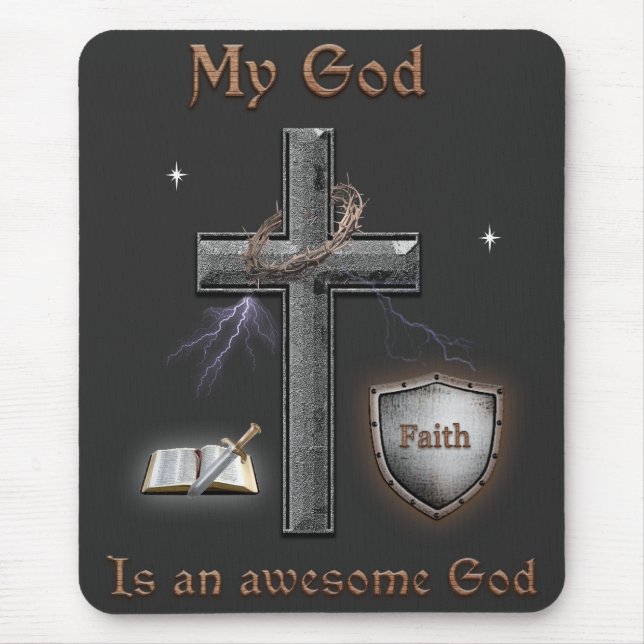 Bible Verse Mouse Pad (Front)