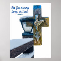 Bible verse "my lamp, oh Lord" cross faith Samuel