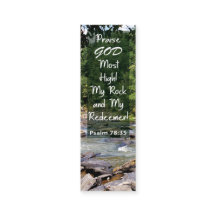 Bible Verse My Rock My Redeemer Mini Bookmark