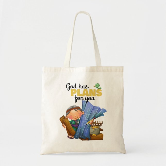 Bible verse Noah cloth bag (Front)