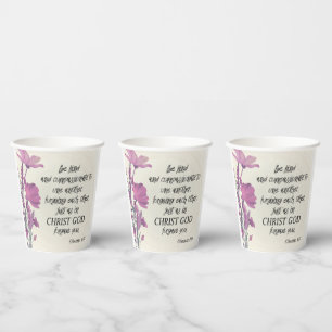 Bible verse paper cups