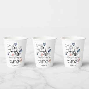 Bible verse paper cups
