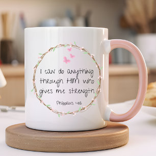 Bible Verse Philippians 4:13 Mug