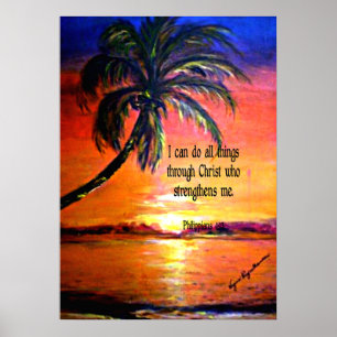 Bible verse, Philippians 4:13 Poster