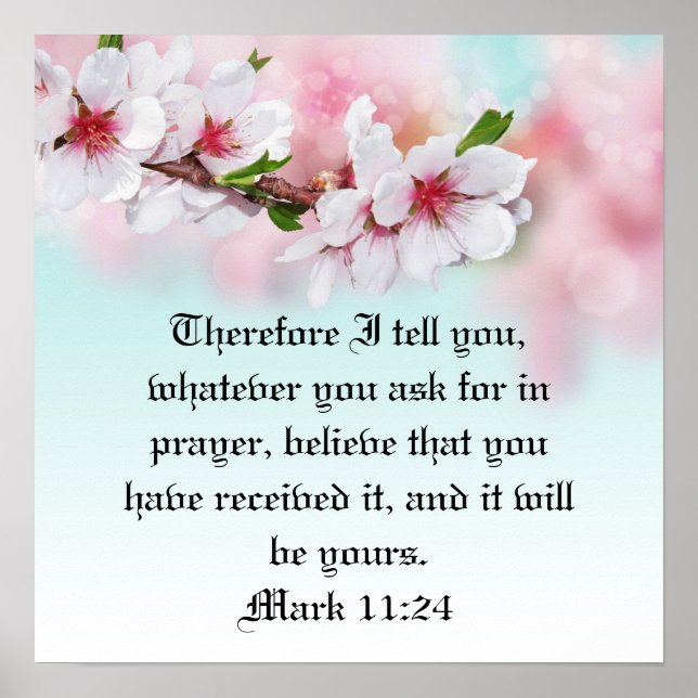 Bible Verse  Poster (Front)