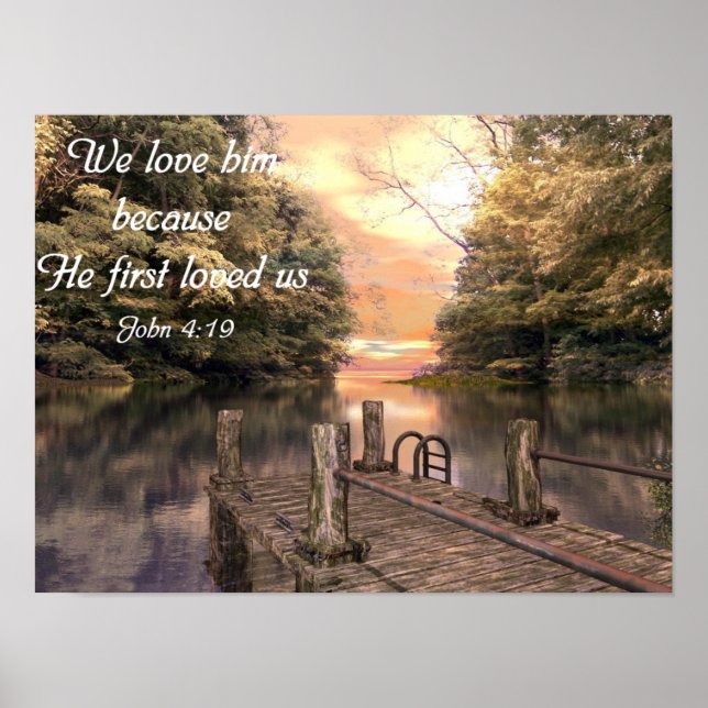 Bible Verse Poster John 4:19 (Front)