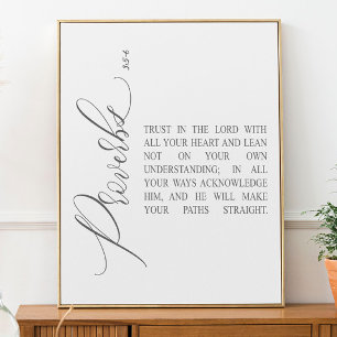 Bible verse Proverbs scripture Poster