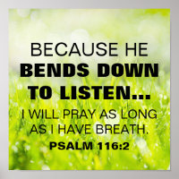 Bible verse Psalm 116:2
