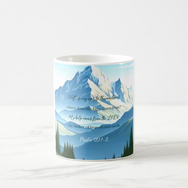Bible Verse Psalm 121:1-2 Coffee Mug (Center)