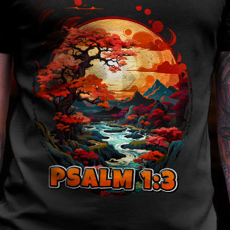 Bible Verse Psalm 1:3 T-Shirt