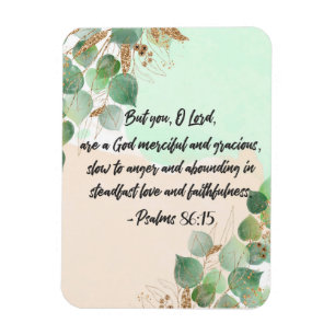 Bible verse Psalm Greenery scripture Magnet