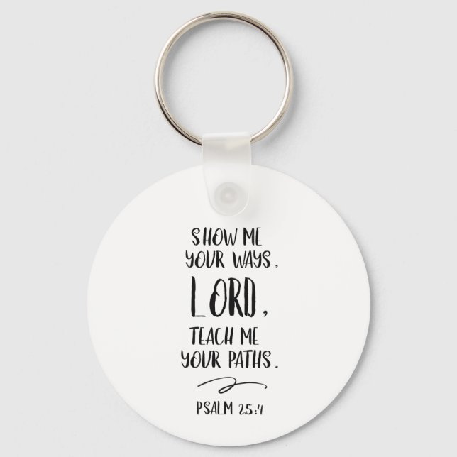 Bible verse Psalm Key Ring (Front)