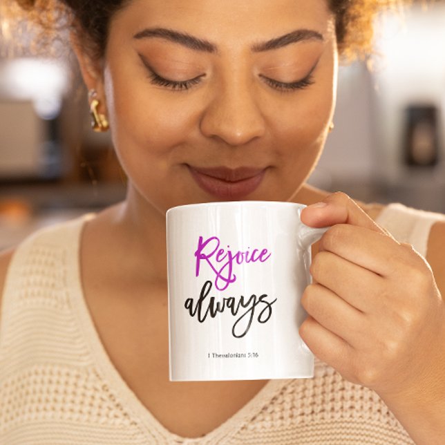 Bible verse Rejoice Always Coffee Mug (Creator Uploaded)