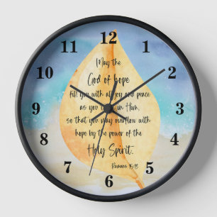 Bible verse Romans Wall Clock