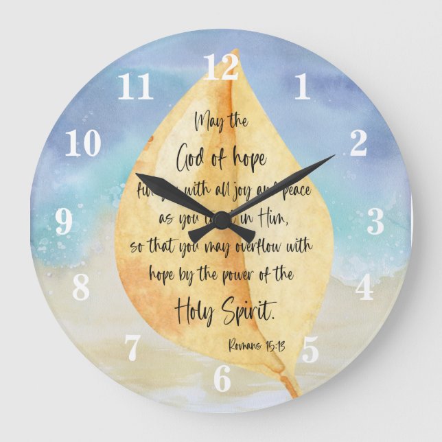 Bible verse Romans Wall Clock (Front)