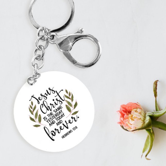 Bible Verse Round Keychain (Creator Uploaded)