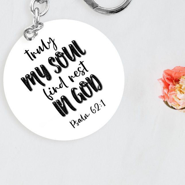 Bible Verse Round Keychain (Creator Uploaded)