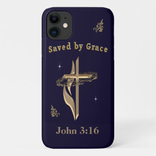 Bible Verse saved by Grace Case-Mate iPhone Case