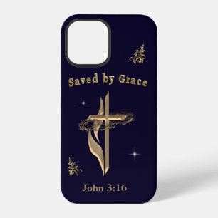 Bible Verse saved by Grace iPhone 12 Pro Case