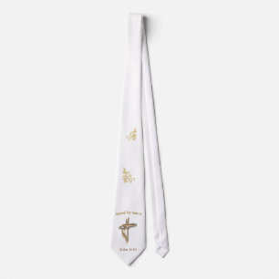 Bible Verse saved by Grace Tie