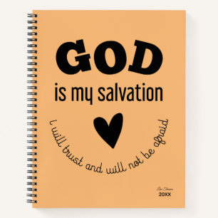 Bible Verse Scripture Faith Religious Prayer Notebook