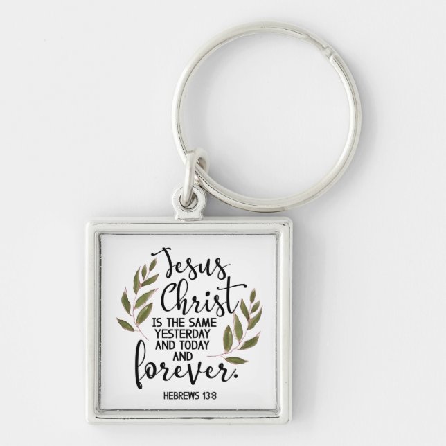 Bible verse Square Keychain (Front)