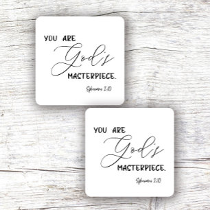 Bible Verse Square Sticker