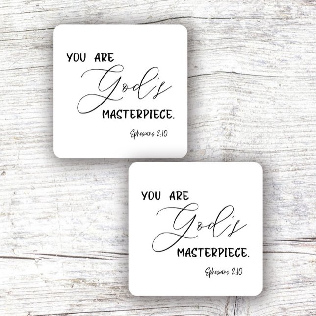 Bible Verse Square Sticker (Creator Uploaded)