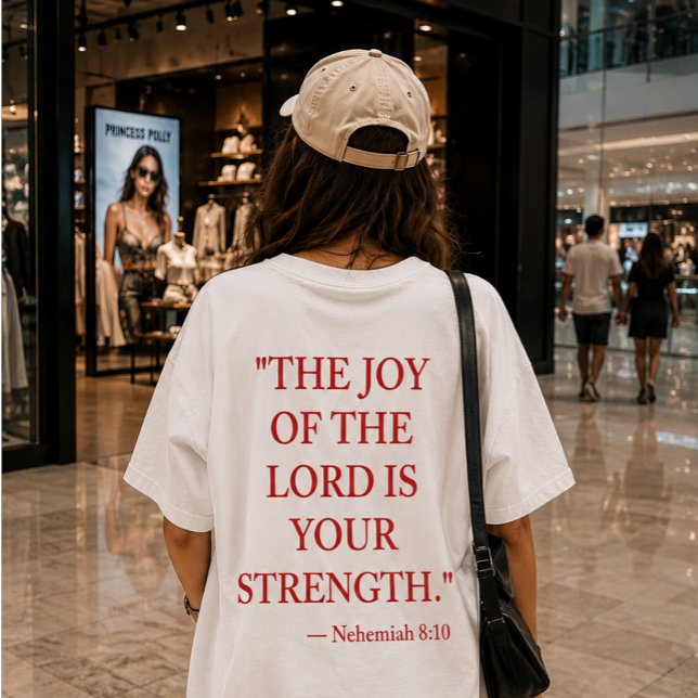 Bible verse T-Shirt Nehemiah 8:10 (Creator Uploaded)