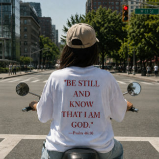 Bible verse T-Shirt Psalm 46:10