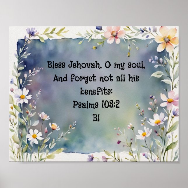 Bible Verse Template, Value Poster Paper (Matte) (Front)