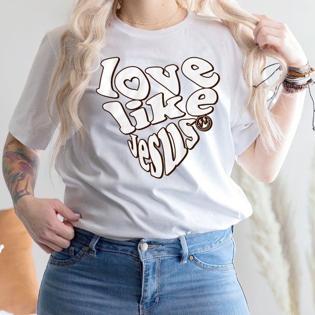 Bible Verse Trendy Shirt, Love Like Jesus T-Shirt (Creator Uploaded)
