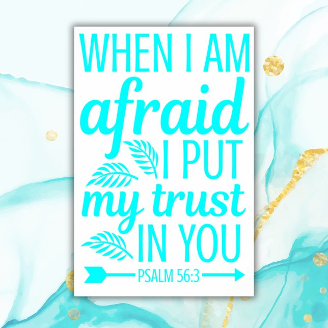 Bible verse turquoise | Archival Heavyweight Paper Poster (Creator Uploaded)