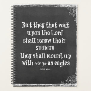 Bible Verse: Wait Upon the Lord Planner