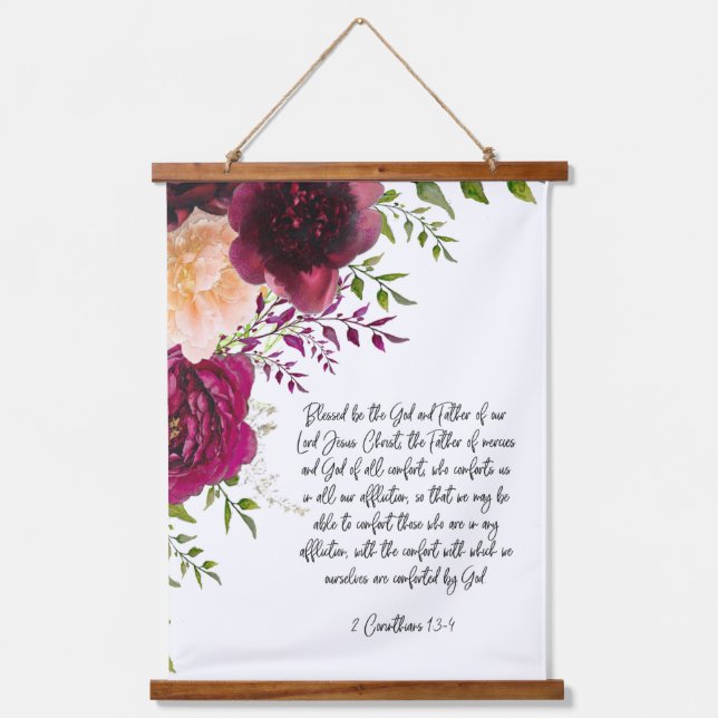  Bible verse Wall  Hanging Tapestry (Front)