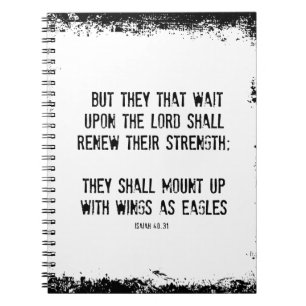 Bible Verse: Wings as Eagles Notebook